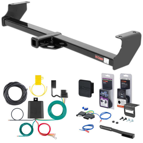 96 - 98 Suzuki Sidekick Sport Curt 1-1/4" Class 1 Trailer Tow Hitch + 5-Flat Wiring Kit Tow Boat/Utility Trailer with Surge Brakes 11024 - CURT
