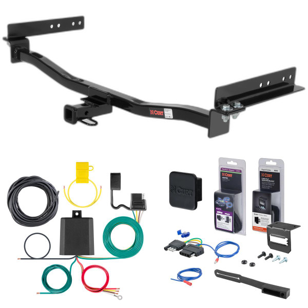 98 - 03 Mercedes-Benz E320 Wagon Curt 1-1/4" Class 1 Trailer Tow Hitch + 5-Flat Wiring Kit Tow Boat/Utility Trailer with Surge Brakes 11830 - CURT