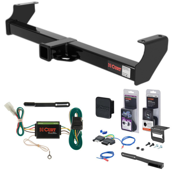 02 - 06 Suzuki XL-7  Curt 2" Class 3 Trailer Tow Hitch + 5-Flat Wiring Kit Tow Boat/Utility Trailer with Surge Brakes 13517 - CURT