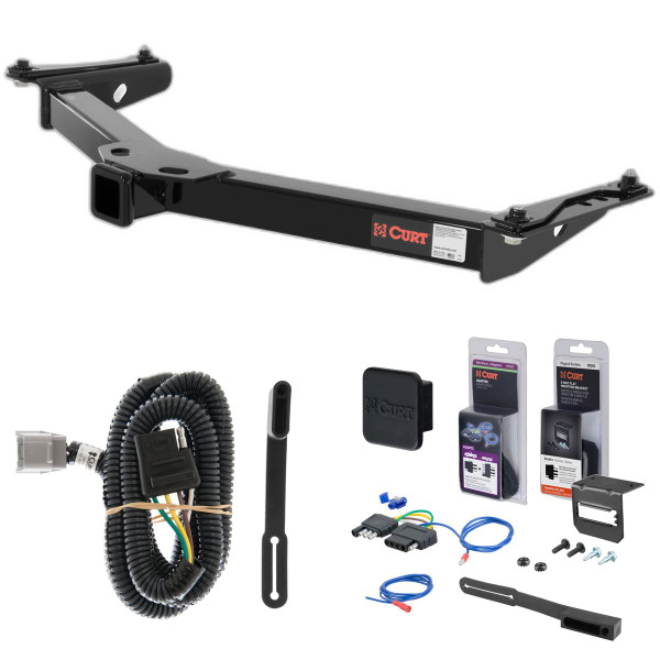 01 - 02 Toyota 4Runner Curt 2" Class 3 Trailer Tow Hitch + 5-Flat Wiring Kit Tow Boat/Utility Trailer with Surge Brakes 13087 - CURT