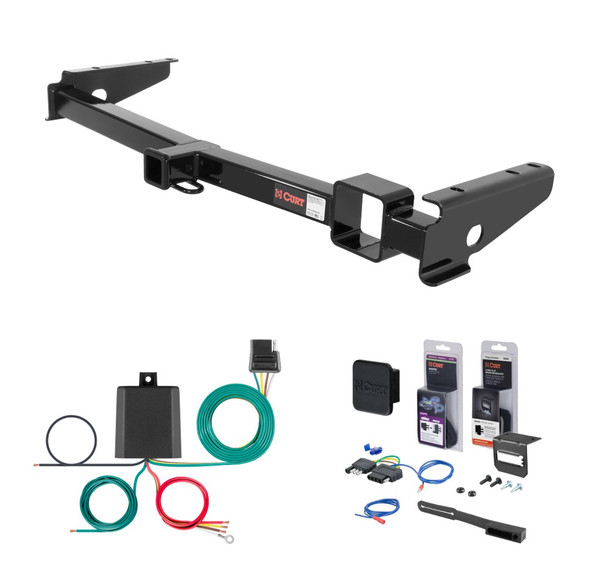 2003 - 2007 Toyota Land Cruiser Curt 2" Class 3 Trailer Tow Hitch + 5-Flat Wiring Kit Tow Boat/Utility Trailer with Surge Brakes 13443 - CURT