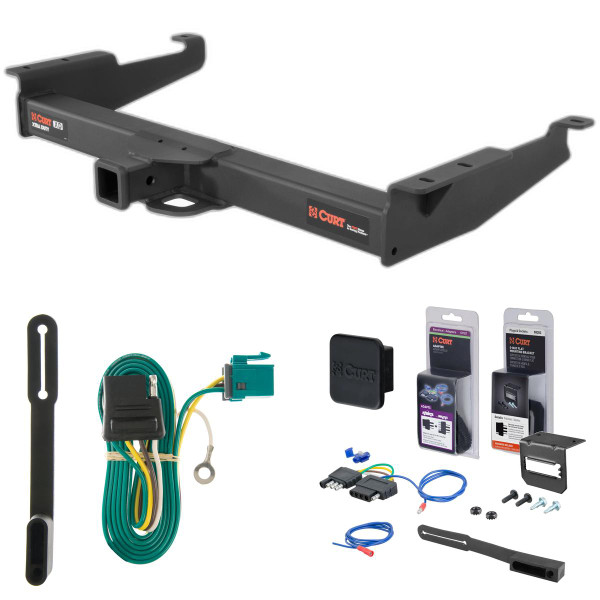 96 - 03 GMC Savana 3500 Excluding cutaway models Curt 2" Class 5 Trailer Tow Hitch + 5-Flat Wiring Kit Tow Boat/Utility Trailer with Surge Brakes 15320 - CURT