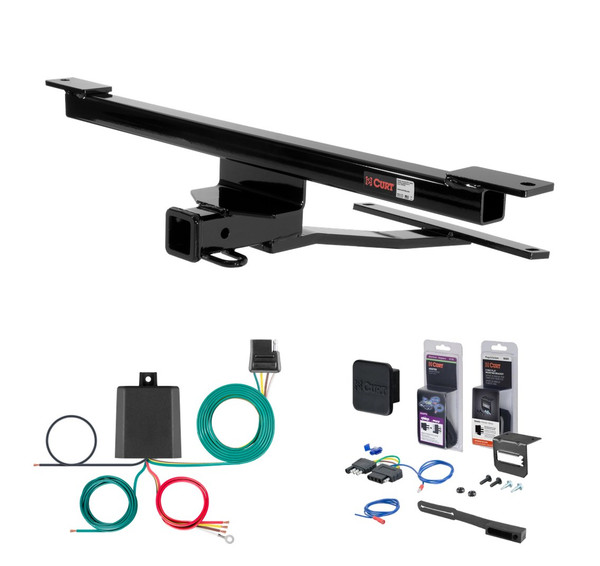 2006 - 2012 Mercedes-Benz R350 Curt 2" Class 3 Trailer Tow Hitch + 5-Flat Wiring Kit Tow Boat/Utility Trailer with Surge Brakes 13103 - CURT
