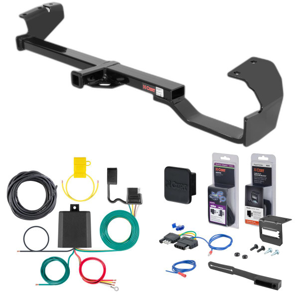 04 - 08 Toyota Solara Curt 1-1/4" Class 2 Trailer Tow Hitch + 5-Flat Wiring Kit Tow Boat/Utility Trailer with Surge Brakes 12110 - CURT
