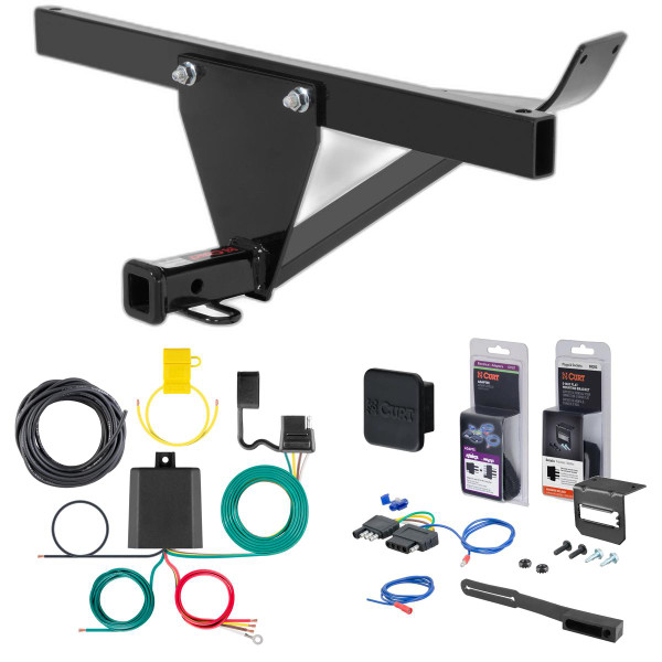 95 - 97 Volkswagen Passat Wagon Curt 1-1/4" Class 1 Trailer Tow Hitch + 5-Flat Wiring Kit Tow Boat/Utility Trailer with Surge Brakes 11736 - CURT