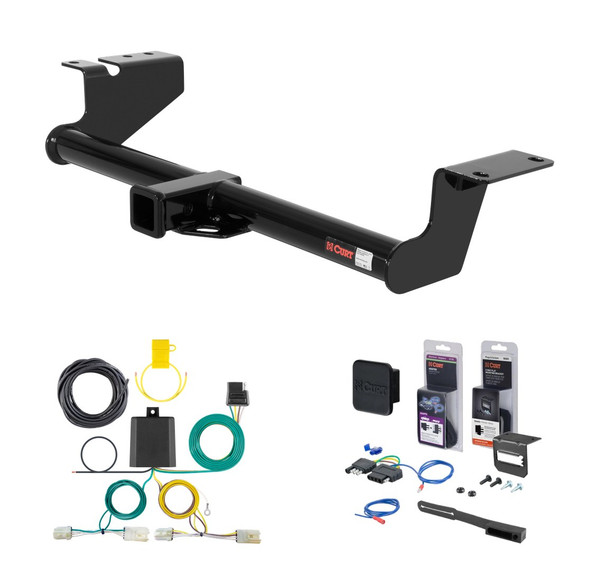 2006 - 2007 Nissan Murano Curt 2" Class 3 Trailer Tow Hitch + 5-Flat Wiring Kit Tow Boat/Utility Trailer with Surge Brakes 13571 - CURT