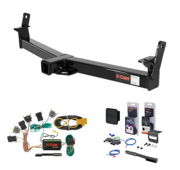 1996 - 2001 Mercury Mountaineer Curt 2" Class 3 Trailer Tow Hitch + 5-Flat Wiring Kit Tow Boat/Utility Trailer with Surge Brakes 13033 - CURT