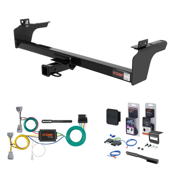 1993 - 1998 Toyota T100 4WD Curt 2" Class 3 Trailer Tow Hitch + 5-Flat Wiring Kit Tow Boat/Utility Trailer with Surge Brakes 13045 - CURT