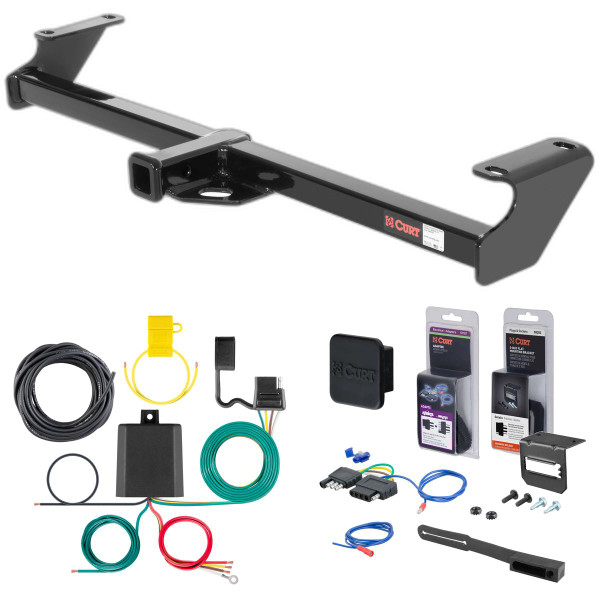 89 - 98 Geo Tracker Curt 1-1/4" Class 1 Trailer Tow Hitch + 5-Flat Wiring Kit Tow Boat/Utility Trailer with Surge Brakes 11128 - CURT