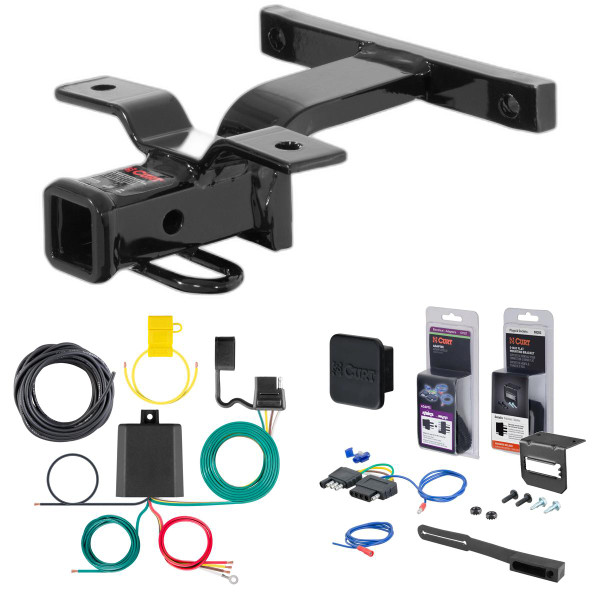 87 - 88 Pontiac 924 Curt 1-1/4" Class 1 Trailer Tow Hitch + 5-Flat Wiring Kit Tow Boat/Utility Trailer with Surge Brakes 11712 - CURT