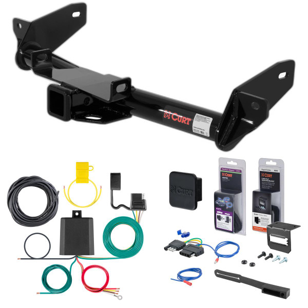 06 - 08 Ford F-150 Excluding factory receiver (built after 8/5/05) Curt 2" Class 3 Trailer Tow Hitch + 5-Flat Wiring Kit Tow Boat/Utility Trailer with Surge Brakes 13365 - CURT