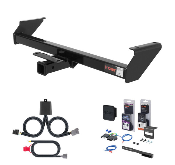 2001 - 2002 Toyota Tundra #13180 will not fit with towable bumper mount Curt 2" Class 3 Trailer Tow Hitch + 5-Flat Wiring Kit Tow Boat/Utility Trailer with Surge Brakes 13180 - CURT