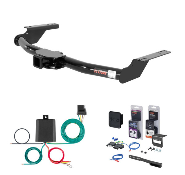 2003 - 2009 Lexus GX470 Curt 2" Class 3 Trailer Tow Hitch + 5-Flat Wiring Kit Tow Boat/Utility Trailer with Surge Brakes 13445 - CURT