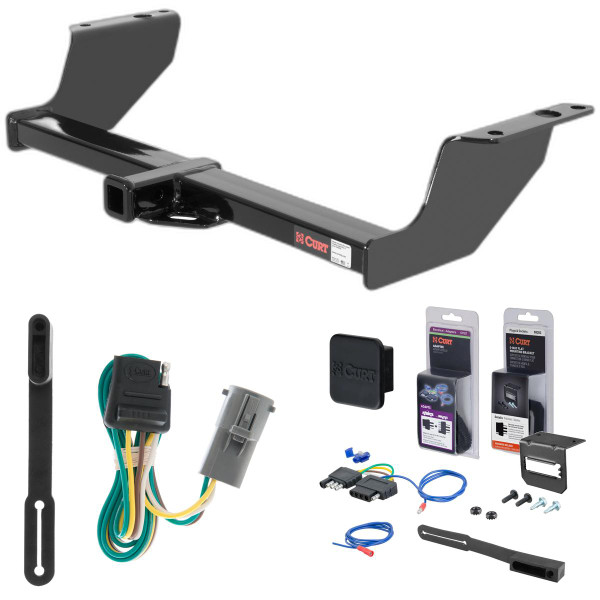 98 - 01 Mazda B3000 00 - 05 models are no drill Curt 1-1/4" Class 2 Trailer Tow Hitch + 5-Flat Wiring Kit Tow Boat/Utility Trailer with Surge Brakes 12012 - CURT
