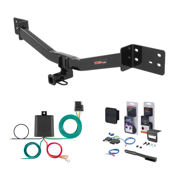 2012 - 2017 Lexus LS460 Curt 1-1/4" Class 2 Trailer Tow Hitch + 5-Flat Wiring Kit Tow Boat/Utility Trailer with Surge Brakes 12114 - CURT