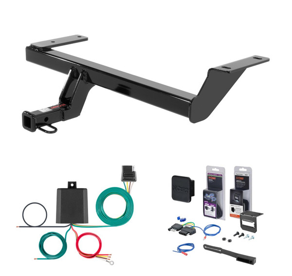 2011 - 2015 Chevrolet Volt Curt 1-1/4" Class 1 Trailer Tow Hitch + 5-Flat Wiring Kit Tow Boat/Utility Trailer with Surge Brakes 11221 - CURT