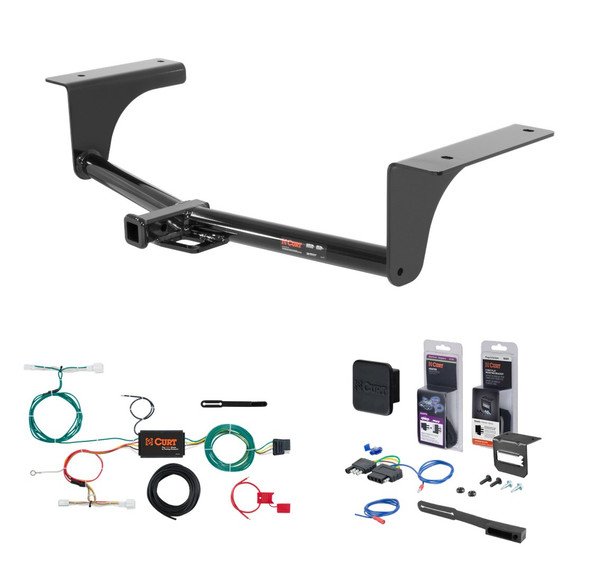 2018 - 2021 Mazda 6 Sedan Curt 1-1/4" Class 1 Trailer Tow Hitch + 5-Flat Wiring Kit Tow Boat/Utility Trailer with Surge Brakes 11356 - CURT