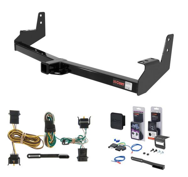 1997 - 2002 Ford Expedition Curt 2" Class 3 Trailer Tow Hitch + 5-Flat Wiring Kit Tow Boat/Utility Trailer with Surge Brakes 13049 - CURT