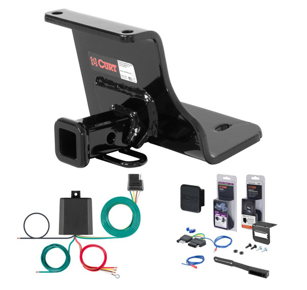 2004 - 2011 Chevrolet Aveo5 Hatchback Curt 1-1/4" Class 1 Trailer Tow Hitch + 5-Flat Wiring Kit Tow Boat/Utility Trailer with Surge Brakes 11306 - CURT