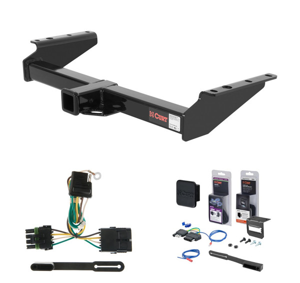 1999 - 2000 Cadillac Escalade Curt 2" Class 4 Trailer Tow Hitch + 5-Flat Wiring Kit Tow Boat/Utility Trailer with Surge Brakes 14029 - CURT