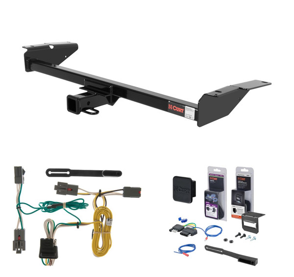 1992 - 1997 Ford Crown Victoria Curt 2" Class 3 Trailer Tow Hitch + 5-Flat Wiring Kit Tow Boat/Utility Trailer with Surge Brakes 13707 - CURT