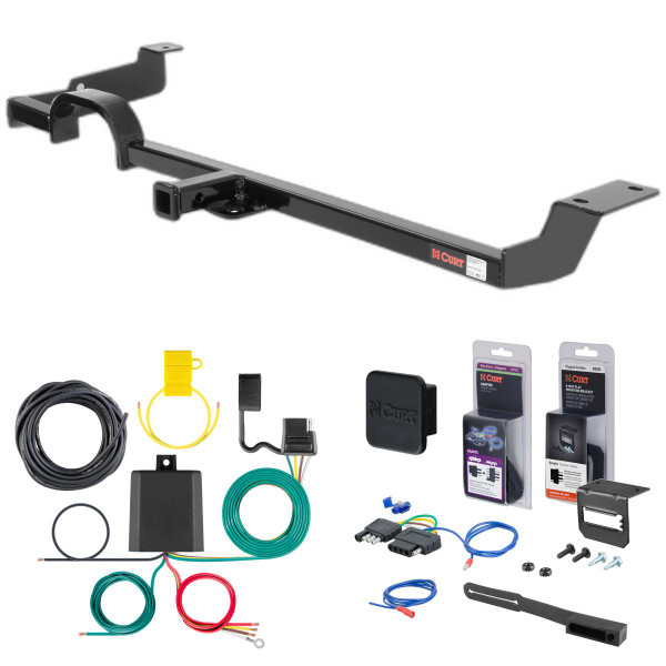 90 - 96 Infiniti Q45  Curt 1-1/4" Class 1 Trailer Tow Hitch + 5-Flat Wiring Kit Tow Boat/Utility Trailer with Surge Brakes 11801 - CURT