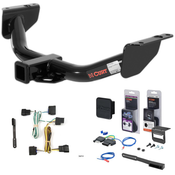 2011 Ford Ranger 00 - 05 models are no drill Curt 2" Class 3 Trailer Tow Hitch + 5-Flat Wiring Kit Tow Boat/Utility Trailer with Surge Brakes 13138 - CURT