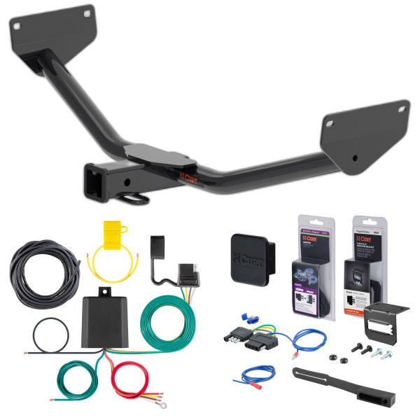2025 Chevrolet Trax Curt 2" Class 3 Trailer Tow Hitch + 5-Flat Wiring Kit Tow Boat/Utility Trailer with Surge Brakes 13585 - CURT