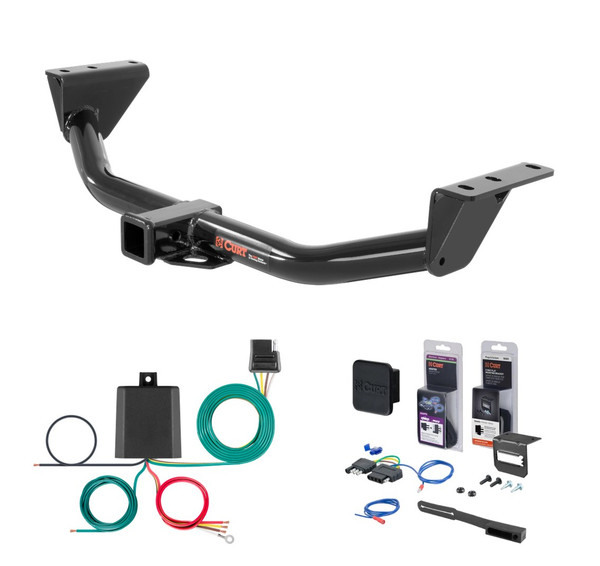 2007 - 2014 Chevrolet Tahoe Police package Curt 2" Class 3 Trailer Tow Hitch + 5-Flat Wiring Kit Tow Boat/Utility Trailer with Surge Brakes 13161 - CURT