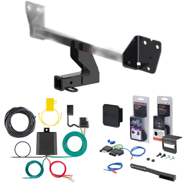 21 - 24 Chevrolet Trailblazer Curt 2" Class 3 Trailer Tow Hitch + 5-Flat Wiring Kit Tow Boat/Utility Trailer with Surge Brakes 13584 - CURT
