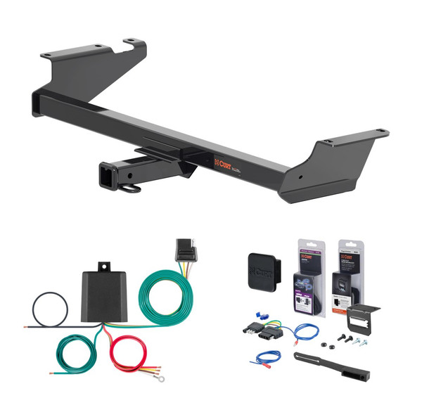 2009 - 2014 Volkswagen Routan Curt 2" Class 3 Trailer Tow Hitch + 5-Flat Wiring Kit Tow Boat/Utility Trailer with Surge Brakes 13364 - CURT