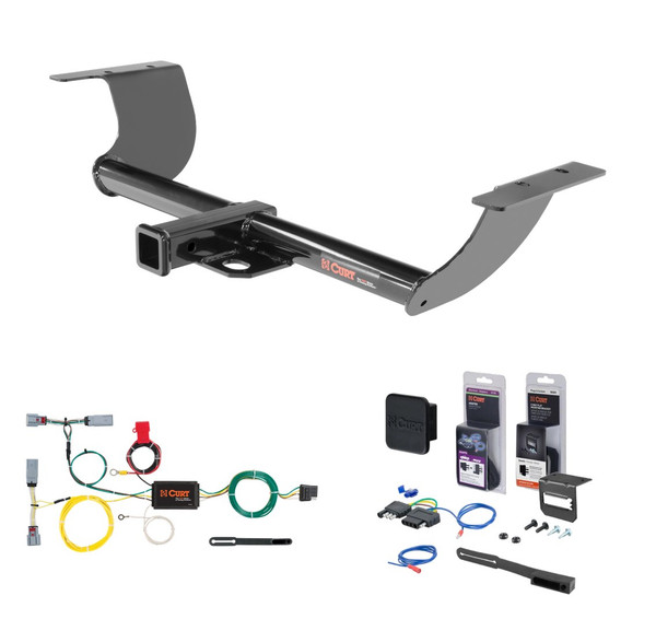 2011 - 2023 Chrysler 300 Curt 2" Class 3 Trailer Tow Hitch + 5-Flat Wiring Kit Tow Boat/Utility Trailer with Surge Brakes 13236 - CURT