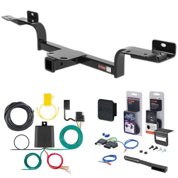 03 - 08 Infiniti FX45 Curt 2" Class 3 Trailer Tow Hitch + 5-Flat Wiring Kit Tow Boat/Utility Trailer with Surge Brakes 13558 - CURT