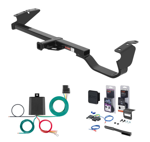 1997 - 2003 Lexus ES300 Curt 1-1/4" Class 2 Trailer Tow Hitch + 5-Flat Wiring Kit Tow Boat/Utility Trailer with Surge Brakes 12339 - CURT