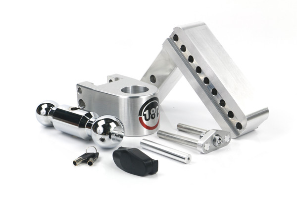 Weigh Safe 180 Hitch - Drop Hitch w/Chrome Combo Ball - 6" Drop for 2" Shank CTB6-2