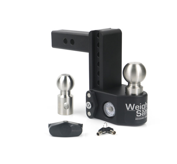 Weigh Safe Steel Weigh Safe Adjustable Drop Hitch - 6" Drop & 2" Shank SWS6-2 - Weigh Safe