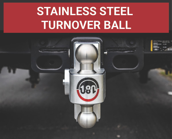 Weigh Safe 180 Hitch - Drop Hitch w/SS Combo Ball -  4" Drop for 2" Shank w/Hitch Pin LTB4-2-KA