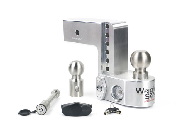 Weigh Safe Weigh Safe Adjustable Drop Hitch - 6" Drop for 3" Shank w/Hitch Lock Pin WS6-3-KA - Weigh Safe