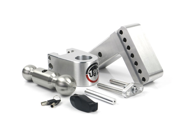 Weigh Safe 180 Hitch - Drop Hitch w/SS Combo Ball -  4" Drop for 2.5" Shank LTB4-2.5
