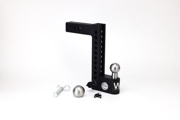 Weigh Safe Aero Hitch Adjustable Ball Mount - 10" Drop Hitch, 2" Shank AWS10-2 - Weigh Safe