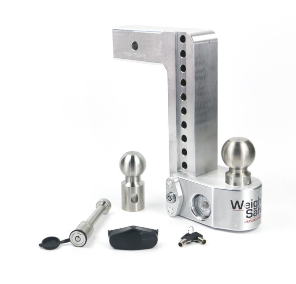 Weigh Safe Weigh Safe Adjustable Drop Hitch - 10" Drop for 2.5" Shank w/Hitch Lock Pin WS10-2.5-KA - Weigh Safe