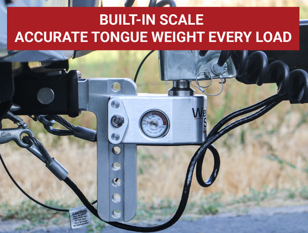 Weigh Safe Weigh Safe Adjustable Drop Hitch - 4" Drop for 2" Shank WS4-2