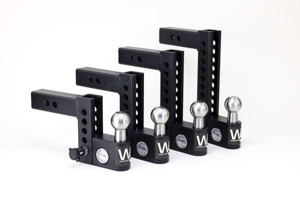 Weigh Safe Aero Hitch Adjustable Ball Mount - 8" Drop Hitch, 2" Shank AWS8-2