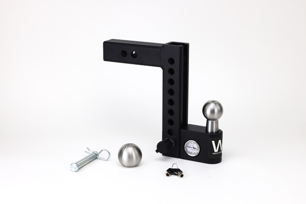 Weigh Safe Aero Hitch Adjustable Ball Mount - 8" Drop Hitch, 2" Shank AWS8-2 - Weigh Safe