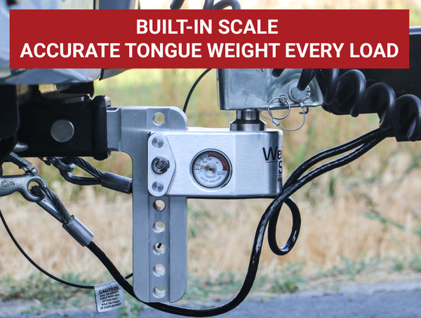 Weigh Safe Weigh Safe Adjustable Drop Hitch - 4" Drop for 2.5" Shank WS4-2.5