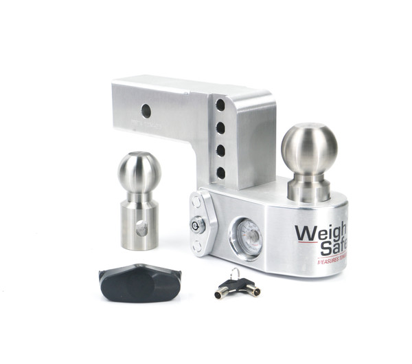 Weigh Safe Weigh Safe Adjustable Drop Hitch - 4" Drop for 2.5" Shank WS4-2.5 - Weigh Safe