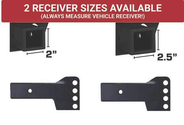 Weigh Safe TrueTow Middleweight WDH - 4" Drop, 2.5" Shank - 12,500 GTW TTMW4-2.5XL