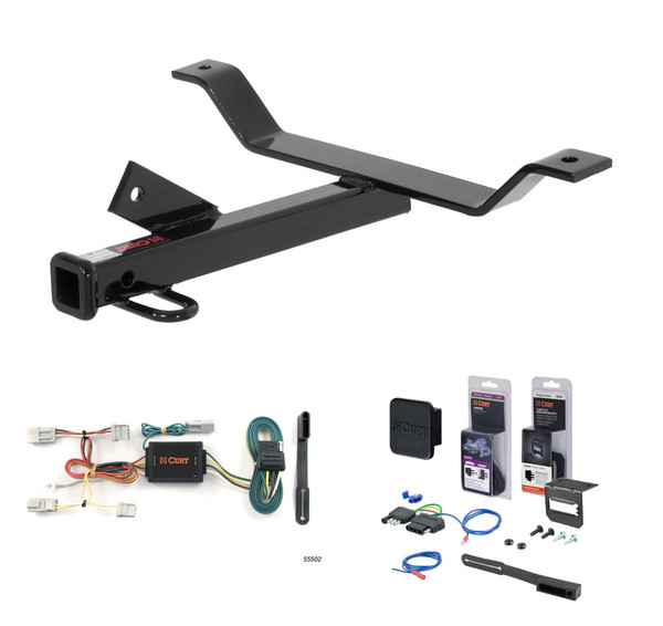 2003 - 2005 Honda Accord Trunk pan mount Curt 1-1/4" Class 1 Trailer Tow Hitch + 5-Flat Wiring Kit Tow Boat/Utility Trailer with Surge Brakes 11290 - CURT
