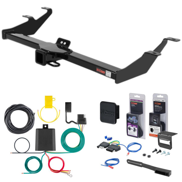 05 - 06 Honda Element Excluding SC Curt 2" Class 3 Trailer Tow Hitch + 5-Flat Wiring Kit Tow Boat/Utility Trailer with Surge Brakes 13574 - CURT