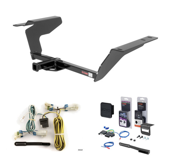 2005 - 2006 Pontiac Pursuit Coupe, GT Curt 1-1/4" Class 1 Trailer Tow Hitch + 5-Flat Wiring Kit Tow Boat/Utility Trailer with Surge Brakes 11447 - CURT